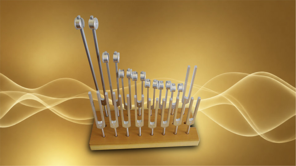 Les 16 diapasons de la gamme harmonique