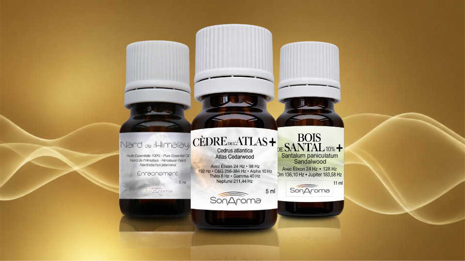 Huiles essentielles précieuses Cèdre de l'Atlas et Nard