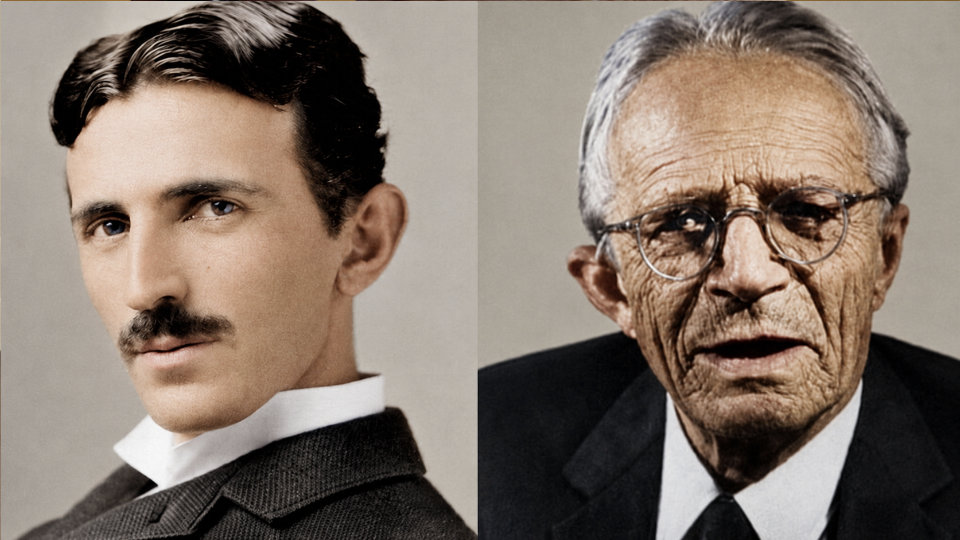 Nikola Tesla et Winfried Otto Schumann