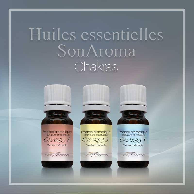 Huiles SonAroma Elixon Chakras